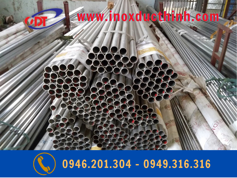 ỐNG INOX CÔNG NGHIỆP HOÀNG VŨ DÀY 1.8MM, 2MM, 2.5MM, 3MM, 4MM