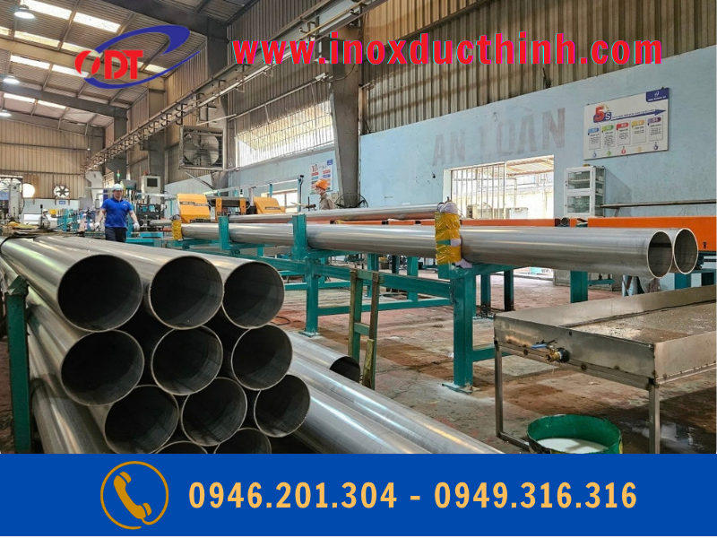 ỐNG INOX CÔNG NGHIỆP HOÀNG VŨ Ø114.3, Ø139.8