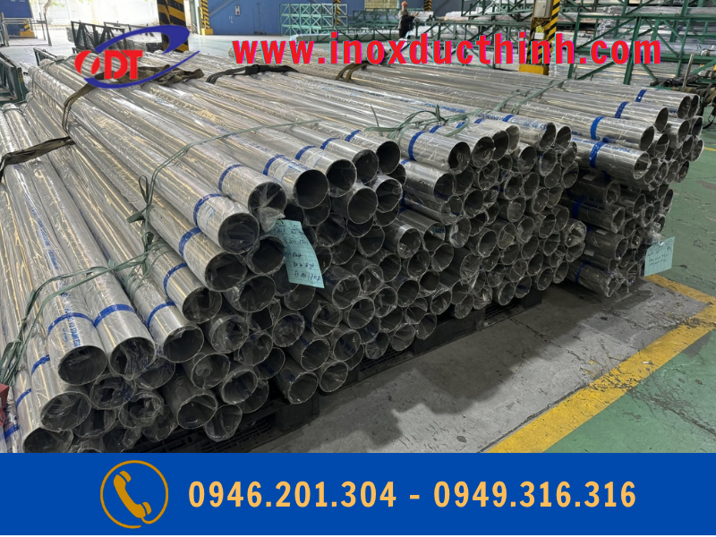 ỐNG INOX CÔNG NGHIỆP HOÀNG VŨ Ø76.2, Ø89.1, Ø101.6