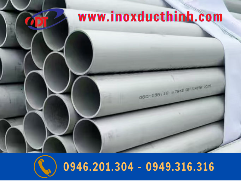 ỐNG INOX CÔNG NGHIỆP 304 GIA ANH Ø114, Ø141, Ø168 