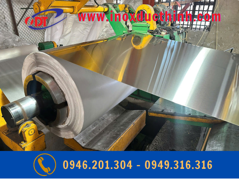 TẤM INOX 304 NO.4 DÀY 1LY KHỔ 1500MM