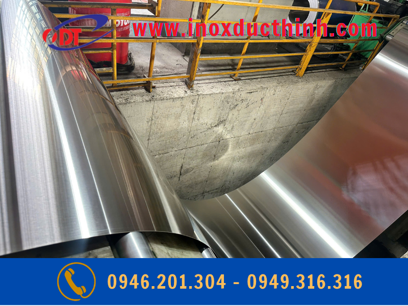 TẤM INOX 304 NO.4 DÀY 1LY KHỔ 1500MM