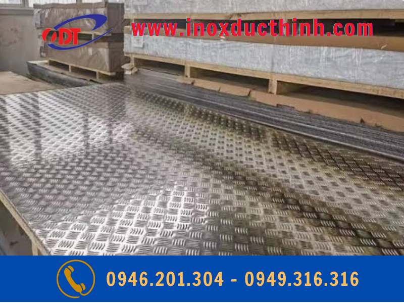 Nhôm Gân Chống Trượt Dày 3mm