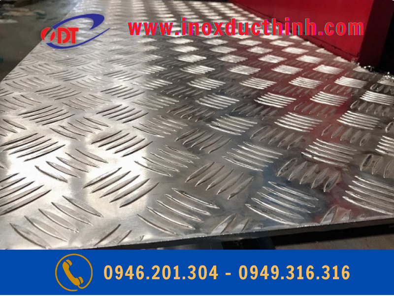 NHÔM TẤM GÂN CHỐNG TRƯỢT DÀY 1,5MM | 2MM | 3MM | 4MM | 5MM