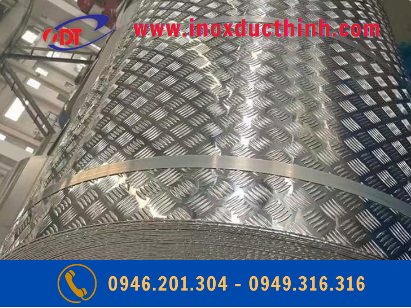 Nhôm gân chống trượt A5052 dày 4mm