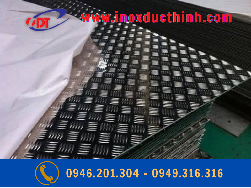 Nhôm gân chống trượt A5052 dày 4mm