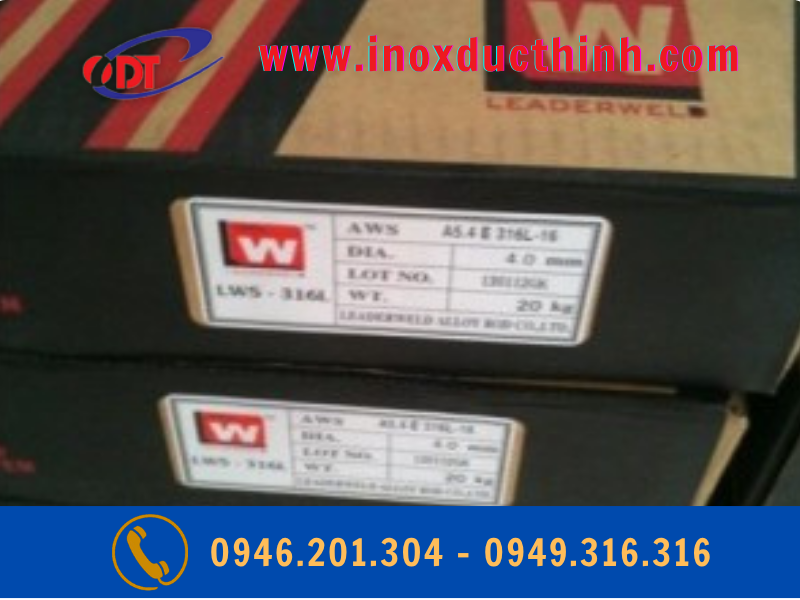 QUE HÀN INOX LEADERWELD 310 CỠ 4.0MM