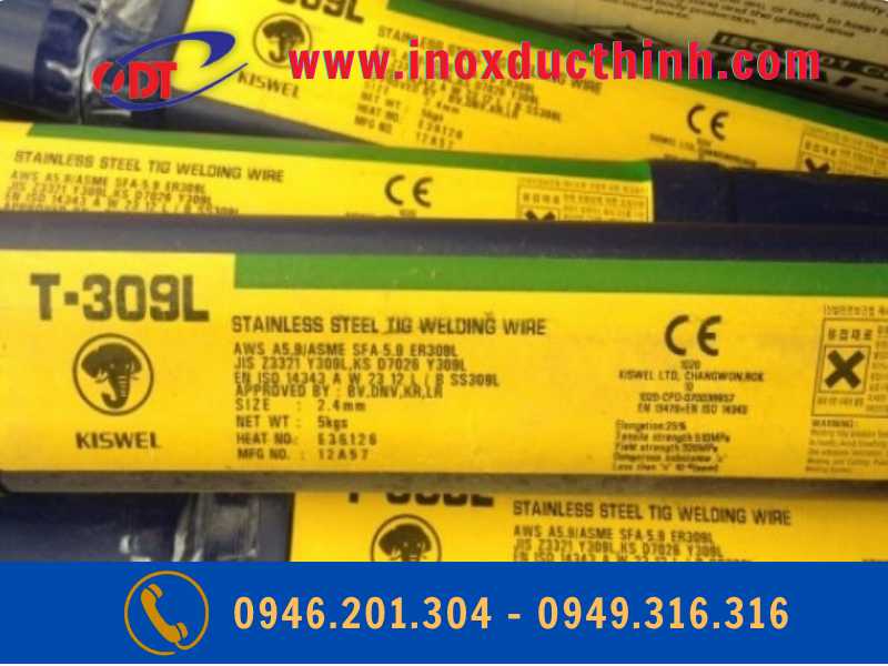 QUE TIG HÀN INOX KISWEL KST-309 Φ2.0MM