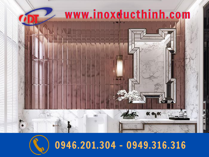TẤM INOX VÀNG HỒNG GƯƠNG