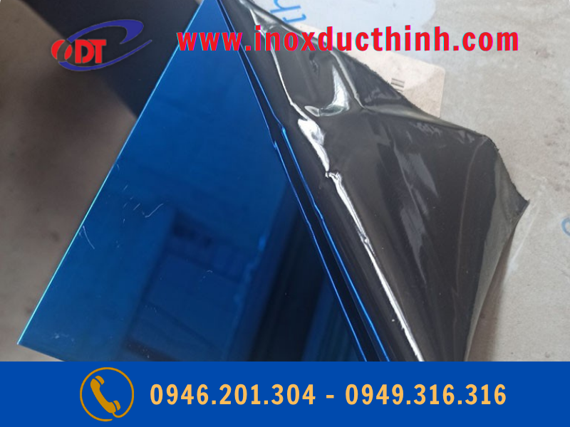 TẤM INOX XANH DƯƠNG GƯƠNG