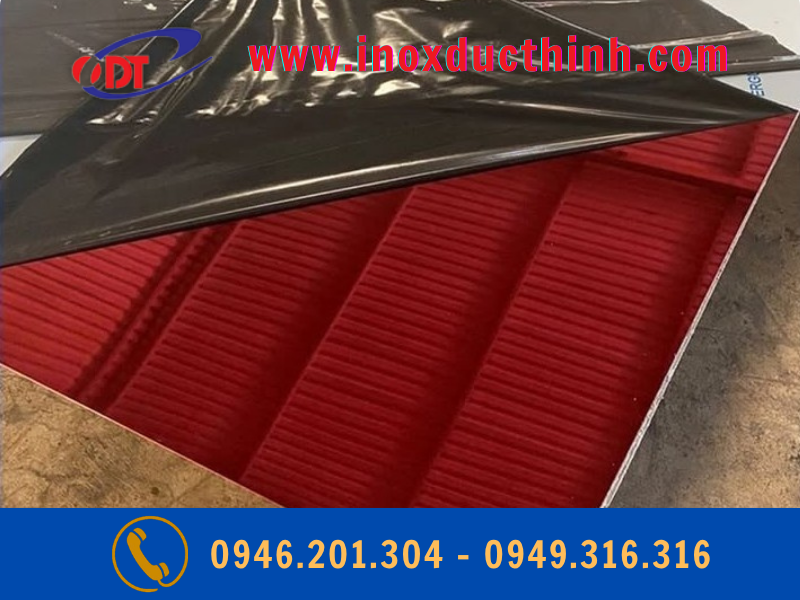 TẤM INOX ĐỎ GƯƠNG 