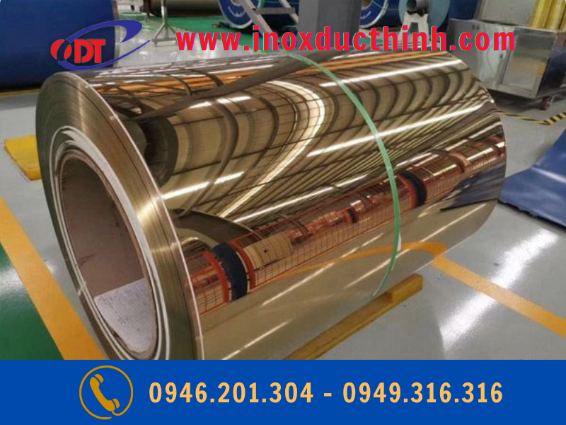 INOX VÀNG GƯƠNG VỚI ĐÁ MARBLE