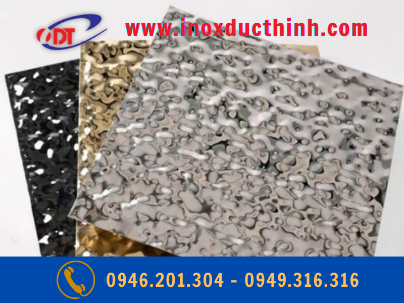 TẤM INOX SÓNG NƯỚC 3D