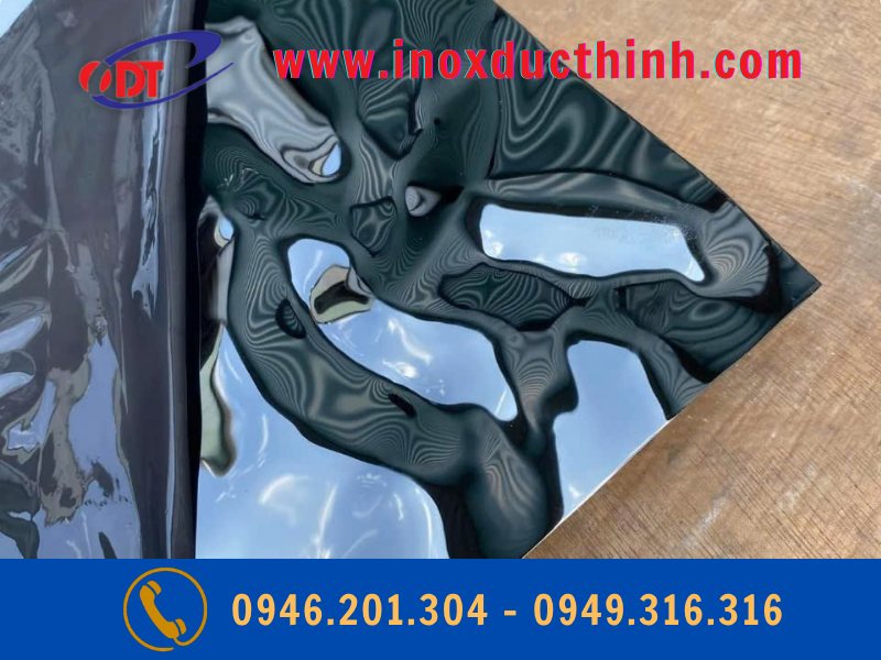 TẤM INOX SÓNG NƯỚC MÀU ĐEN