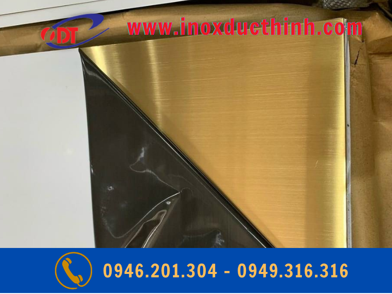 TẤM INOX MÀU VÀNG XƯỚC