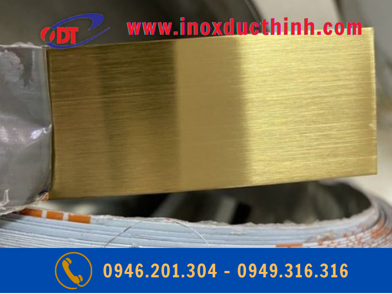 TẤM INOX MÀU VÀNG XƯỚC
