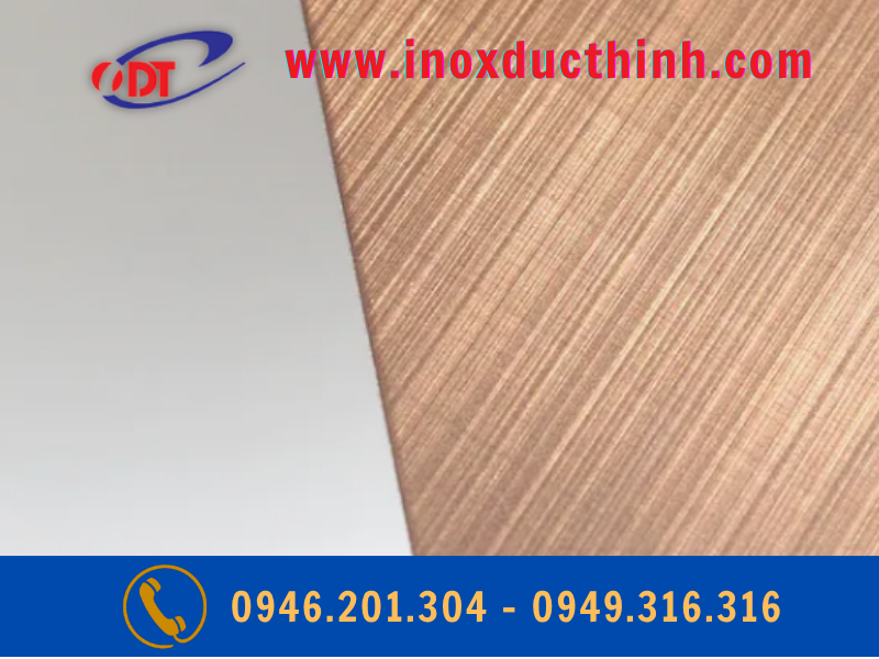 TẤM INOX MÀU VÀNG HỒNG XƯỚC