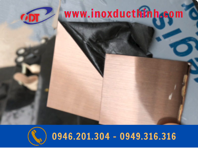 TẤM INOX MÀU VÀNG HỒNG XƯỚC