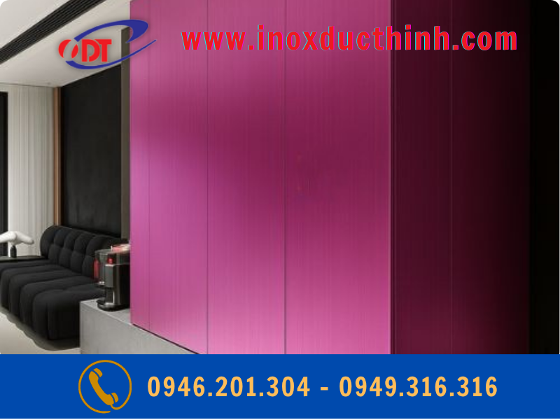 TẤM INOX MÀU TÍM XƯỚC