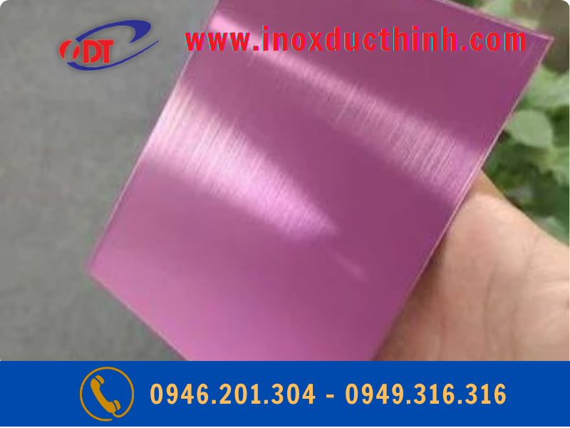 TẤM INOX MÀU TÍM XƯỚC