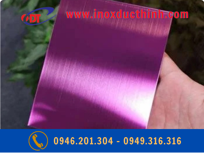 TẤM INOX MÀU TÍM XƯỚC