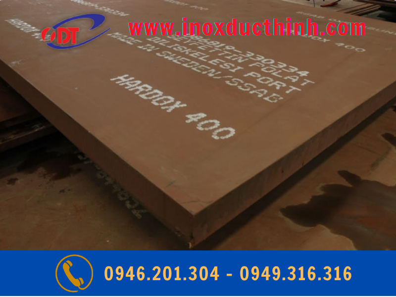 Thép tấm Hardox 400