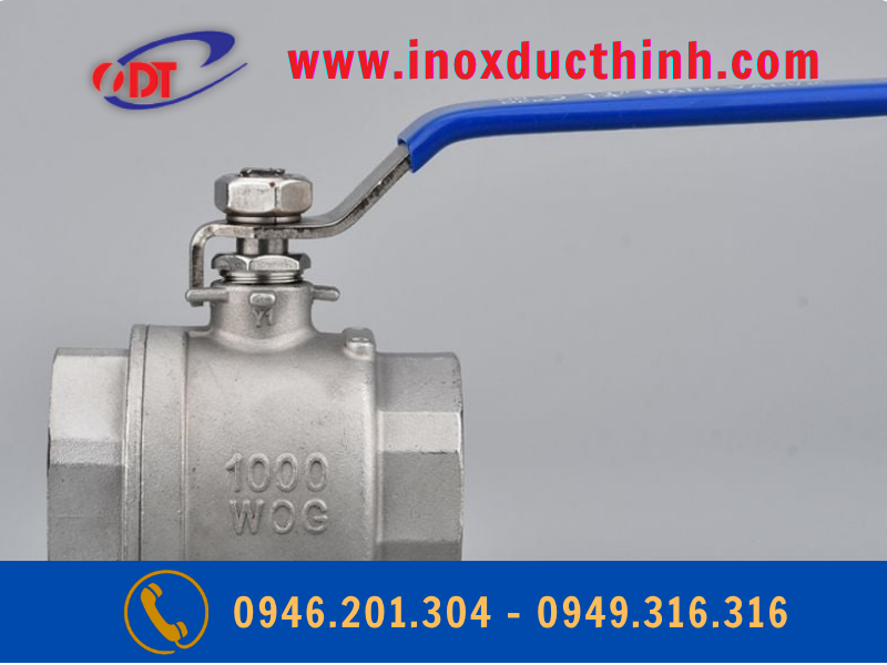 VAN BI 2 MẢNH INOX 304