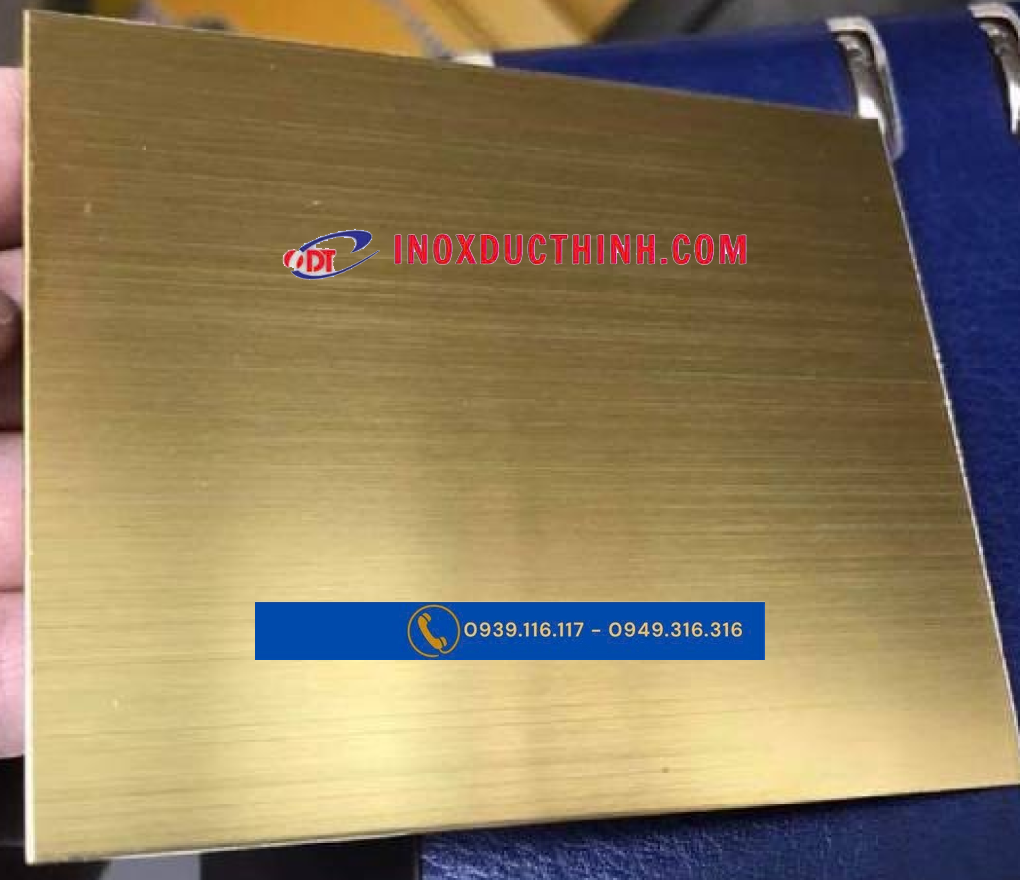 TẤM INOX MÀU VÀNG XƯỚC