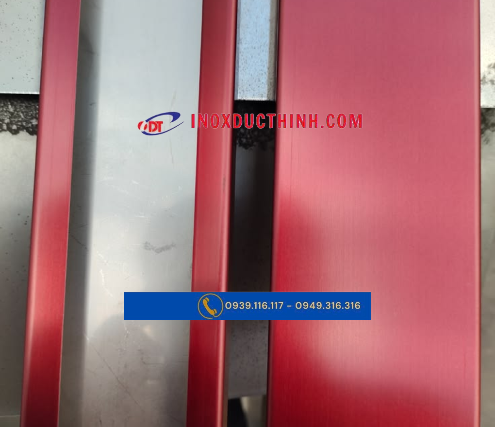 TẤM INOX MÀU ĐỎ XƯỚC – ỨNG DỤNG THỰC TẾ
