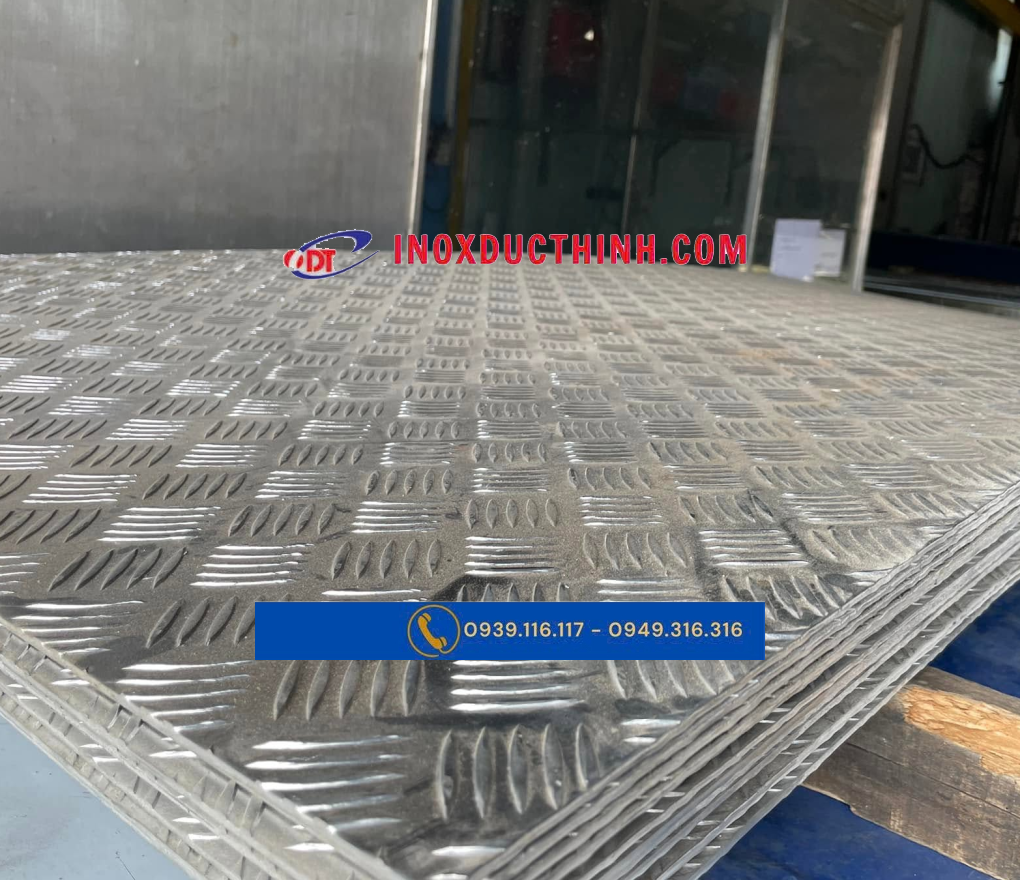 NHÔM TẤM GÂN CHỐNG TRƯỢT DÀY 1,5MM | 2MM | 3MM | 4MM | 5MM