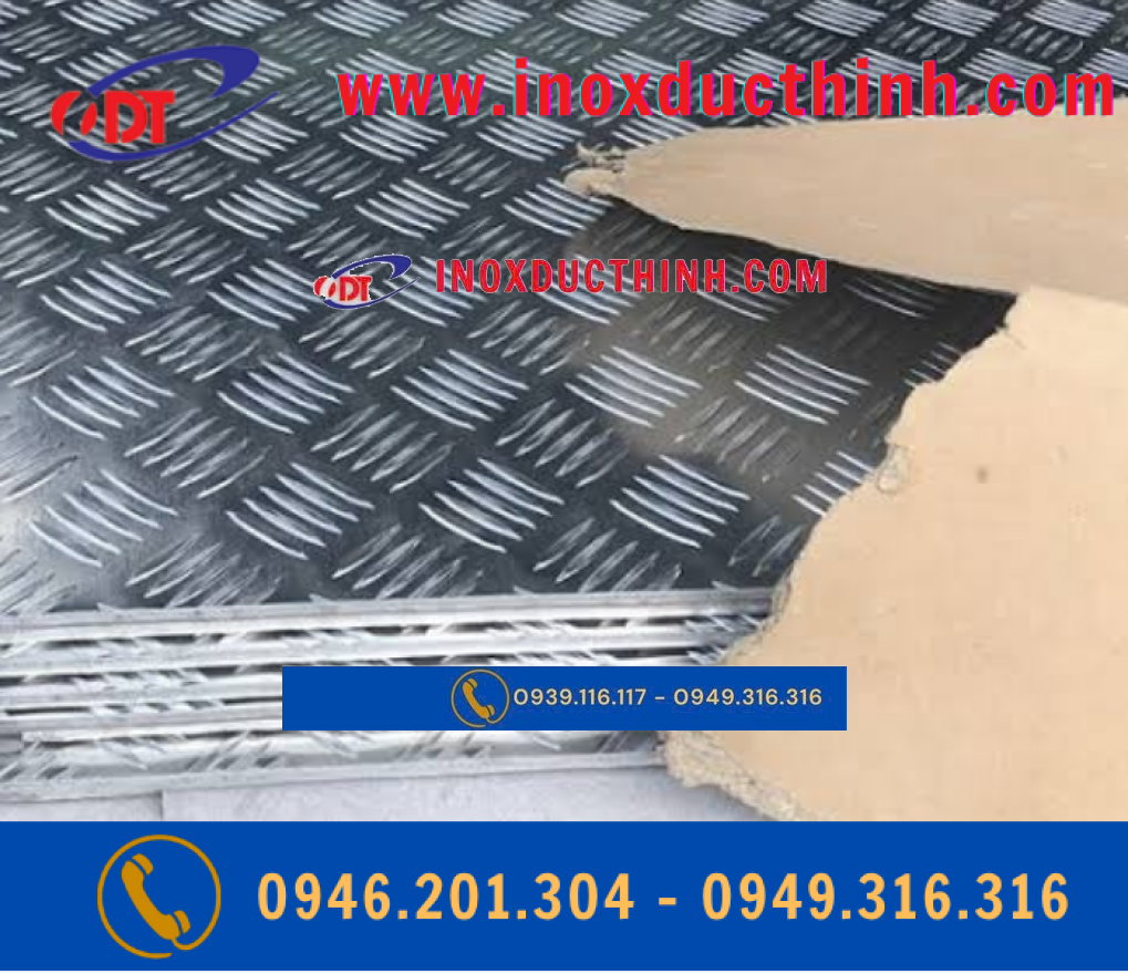 Nhôm Gân Chống Trượt Dày 3mm – Tấm Nhôm Gân Dùng Trong Gia Công Cơ Khí