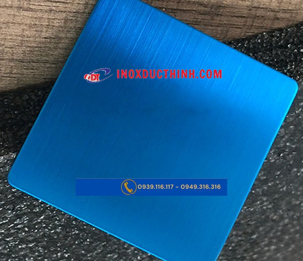 TẤM INOX MÀU XANH COBAN XƯỚC – VẬT LIỆU TRANG TRÍ HIỆN ĐẠI