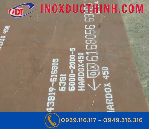THÉP TẤM HARDOX 450 DÀY 6MM – ỨNG DỤNG TRONG THIẾT BỊ CÔNG NGHIỆP    