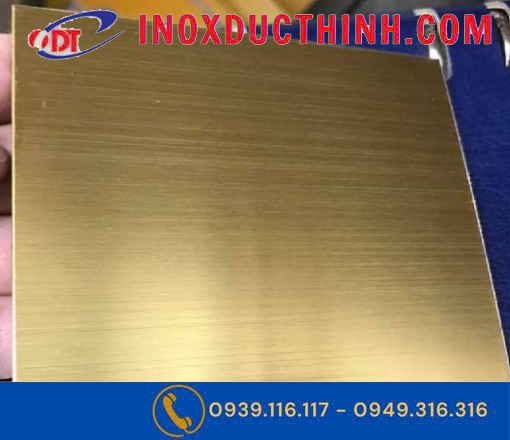 TẤM INOX MÀU VÀNG XƯỚC