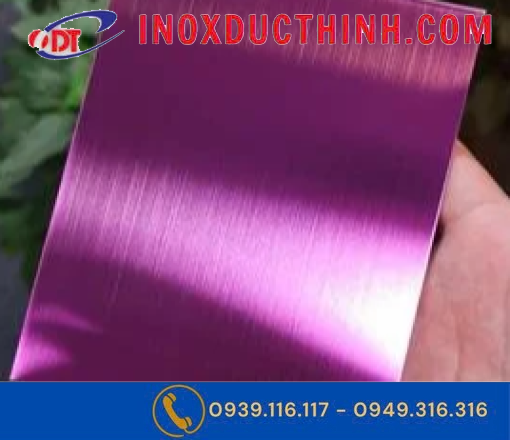 TẤM INOX MÀU TÍM XƯỚC – VẬT LIỆU TRANG TRÍ HIỆN ĐẠI, SANG TRỌNG