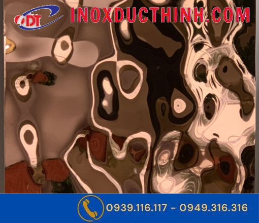 TẤM INOX SÓNG NƯỚC MÀU HỒNG